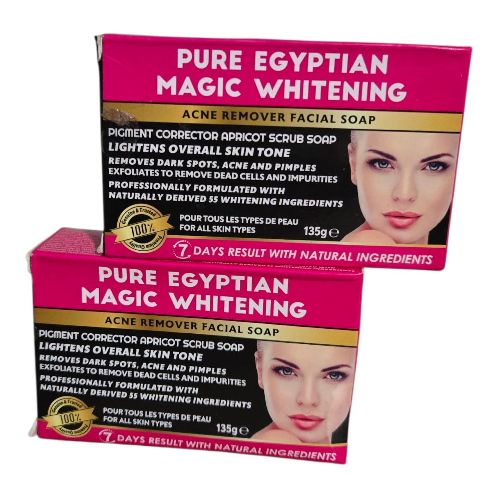 X2 Pure egyptian Magic Acne Remover Facial Soap 2pieces