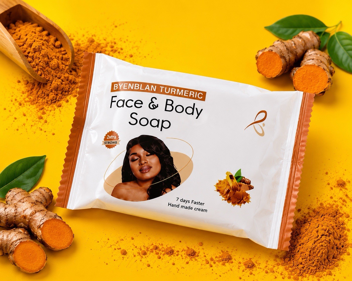 Byenblan turmeric body soap 7oz