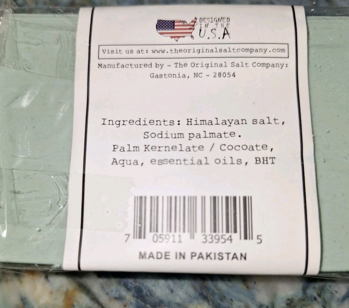 Original Salt Co. Pink Himalayan Salt Soap 4.2 Oz 120g 6 Bars NIB BEACH BUM