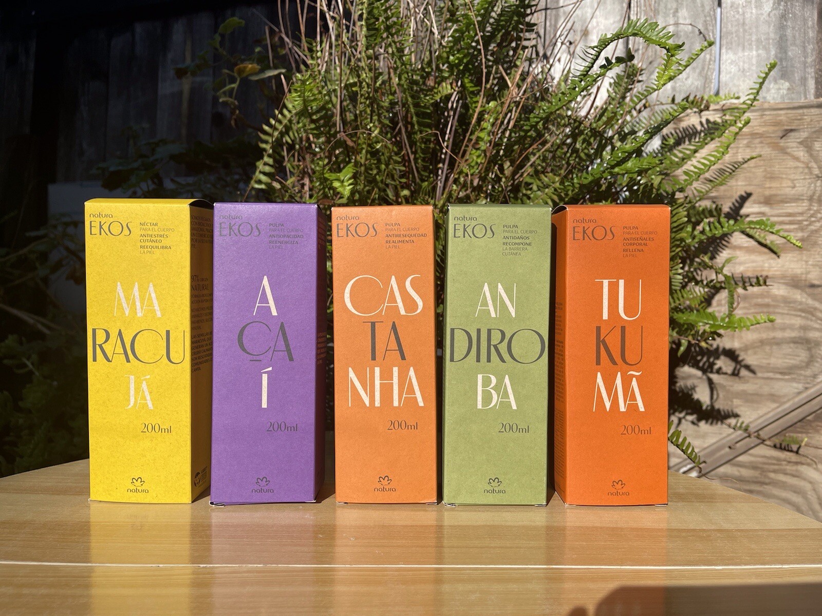 Natura EKOS CASTANHA,MARACUJA,TUKUMA,ACAI,ANDIROBA Body Lotion 200mil New