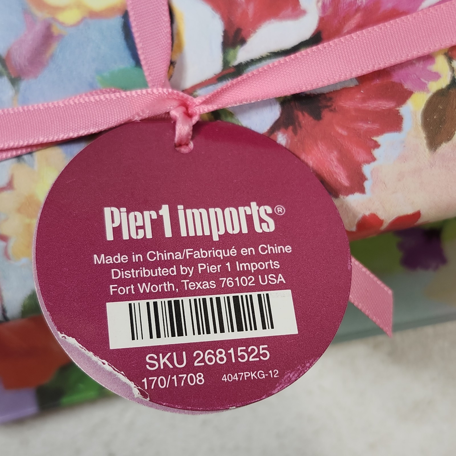 Pier 1 Imports Colorful Floral Scented Soap With Dish Bathroom Decor NEW