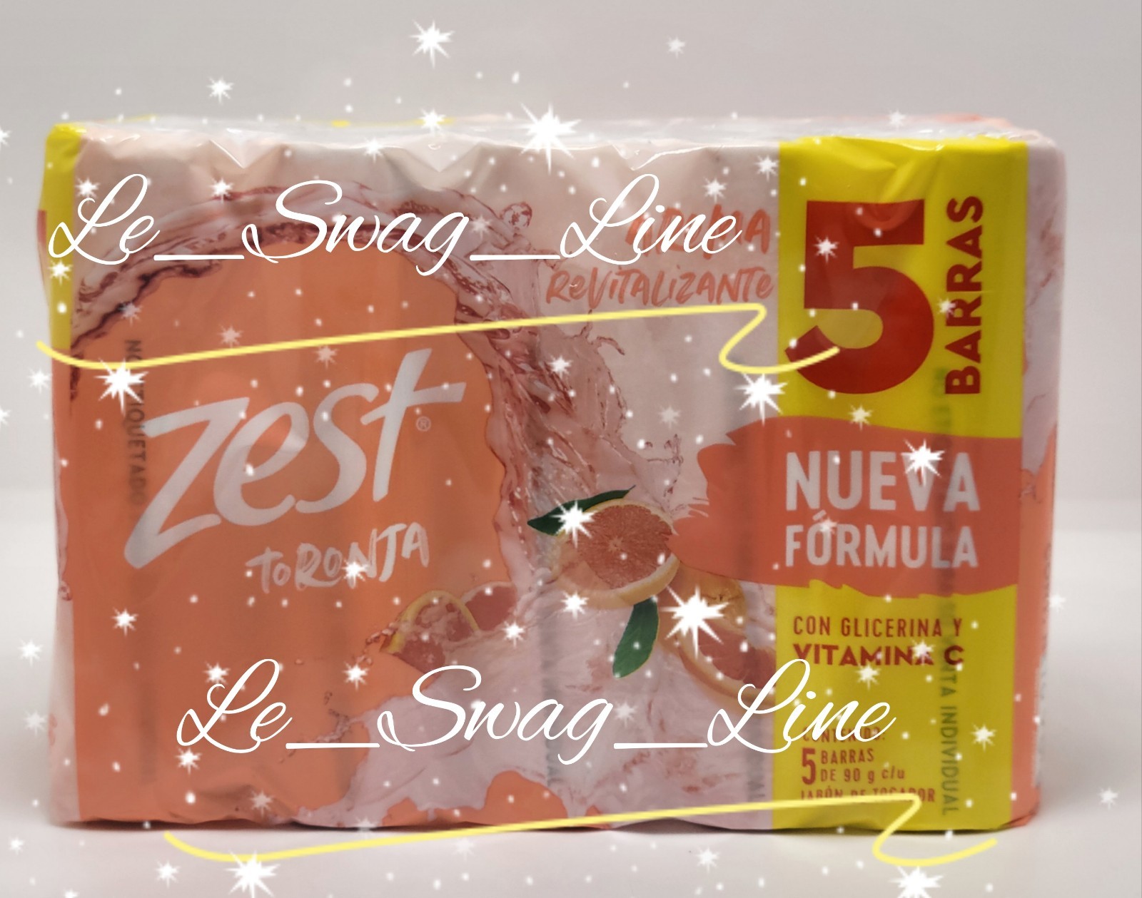 Zest Grapefruit 5 Pack! NEW Jabón de tocador Zest toronja 90g Fast Shipping⭐️‼️