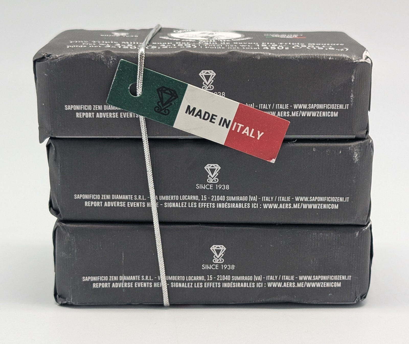 3x 5.2oz Zeni Goat Milk Triple Milled Bar Soap – Made in ITALY – Total 15.8oz