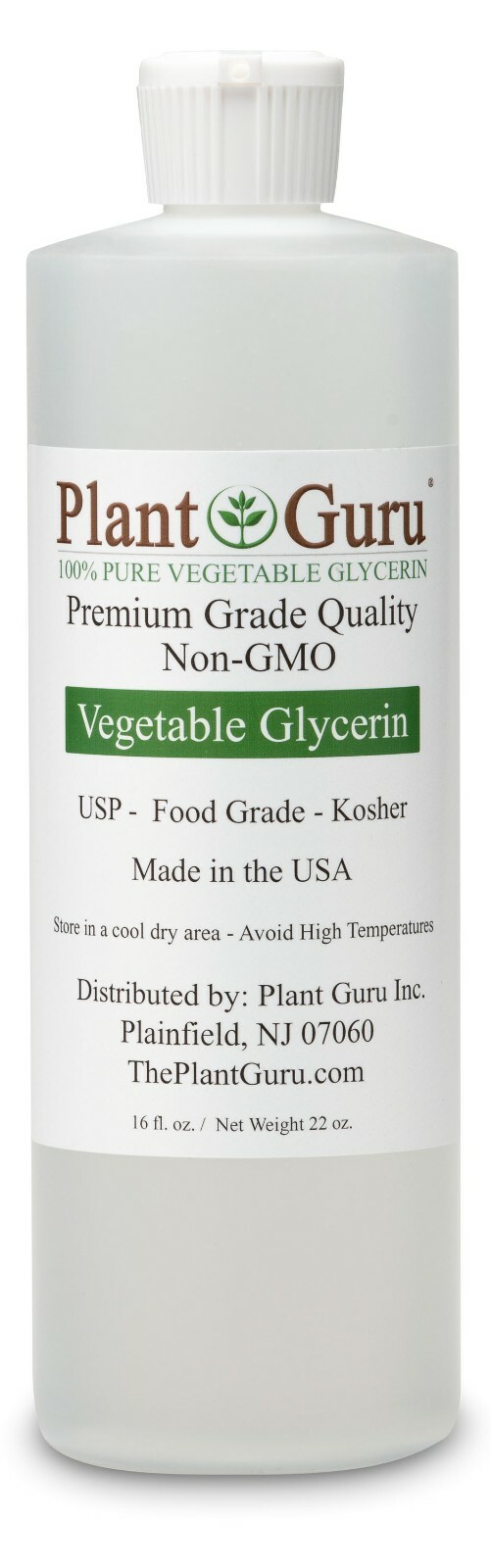 Vegetable Glycerin 32oz (x2 -16 oz) USP 99.9 % Pure Food Grade NonGMO VG PG Bulk