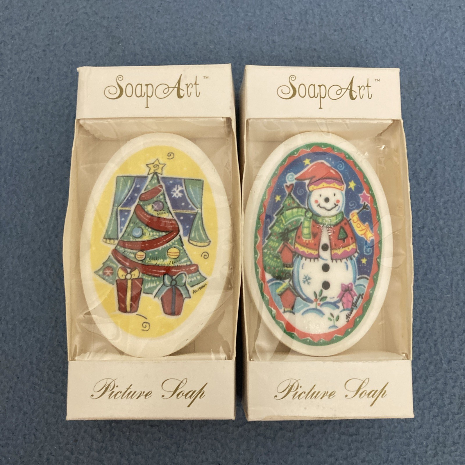 Lasting Impressions Soap Art Christmas Soaps – Tree & Snowman – Set of 2