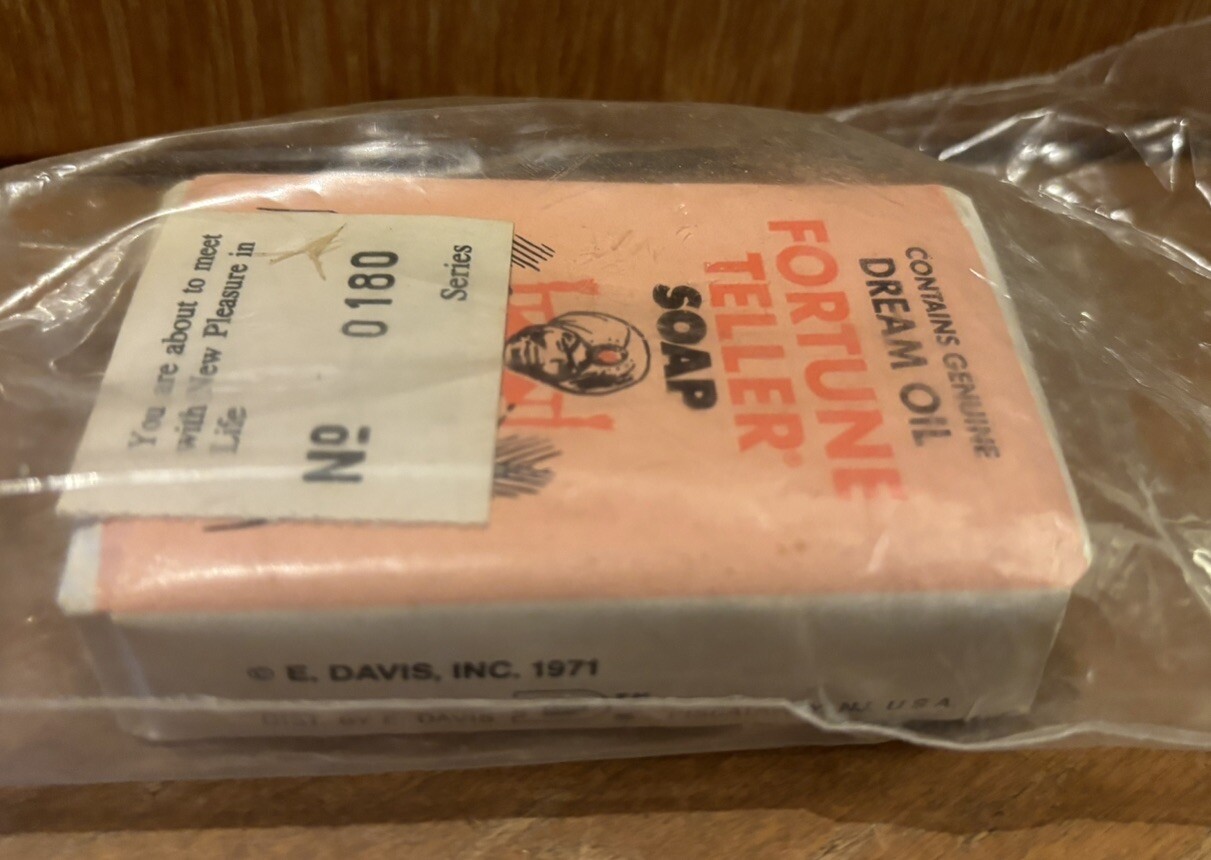 vintage dream oil fortune teller soap E Davis Inc USA Perfume brand New Novelty