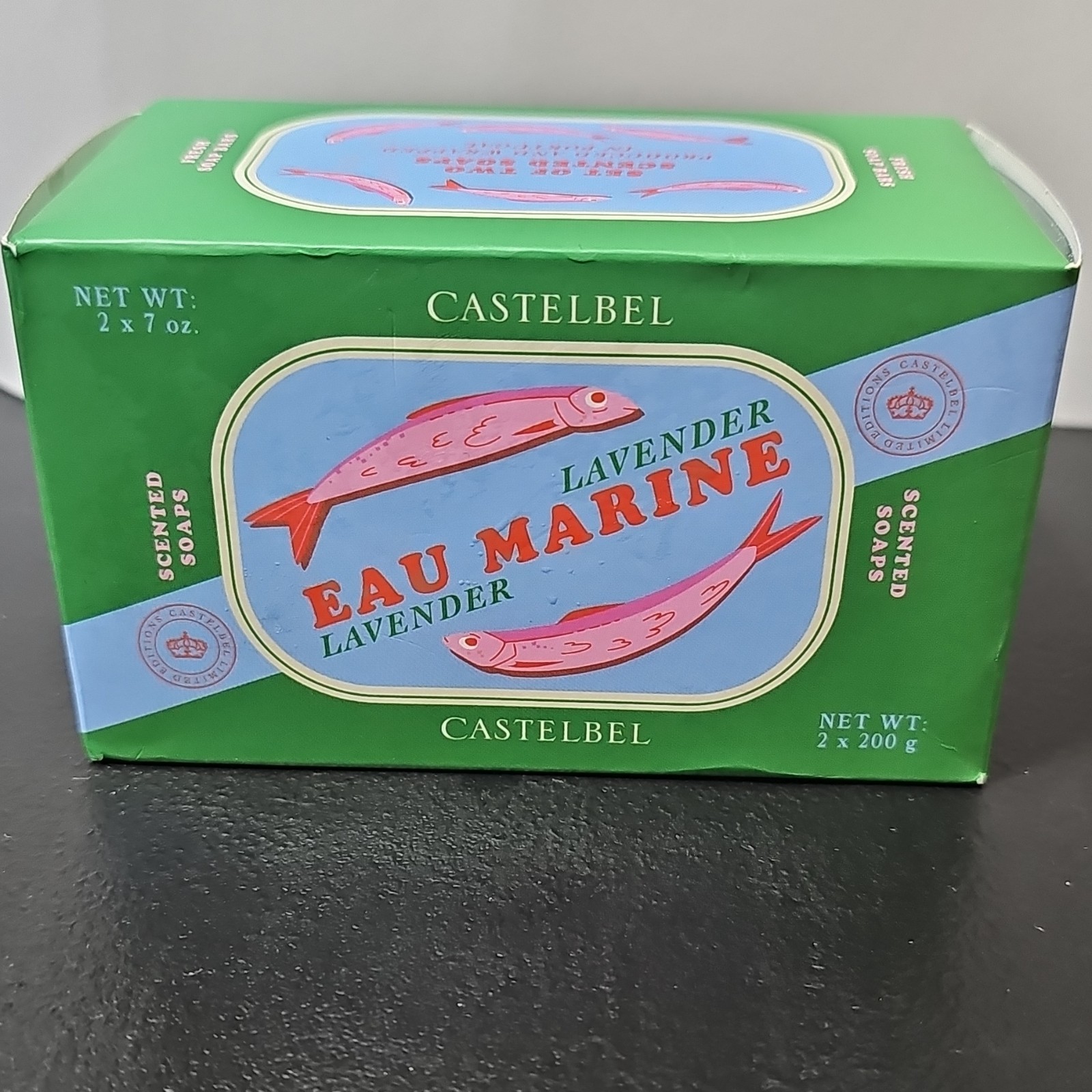 Castelbel Eau Marine Lavender Scented Soap Bars 2 x 200 g / 7 oz