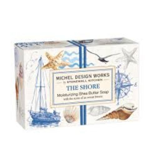 Michel Design Works THE SHORE scented shea butter soap 4.5 oz in decorative box