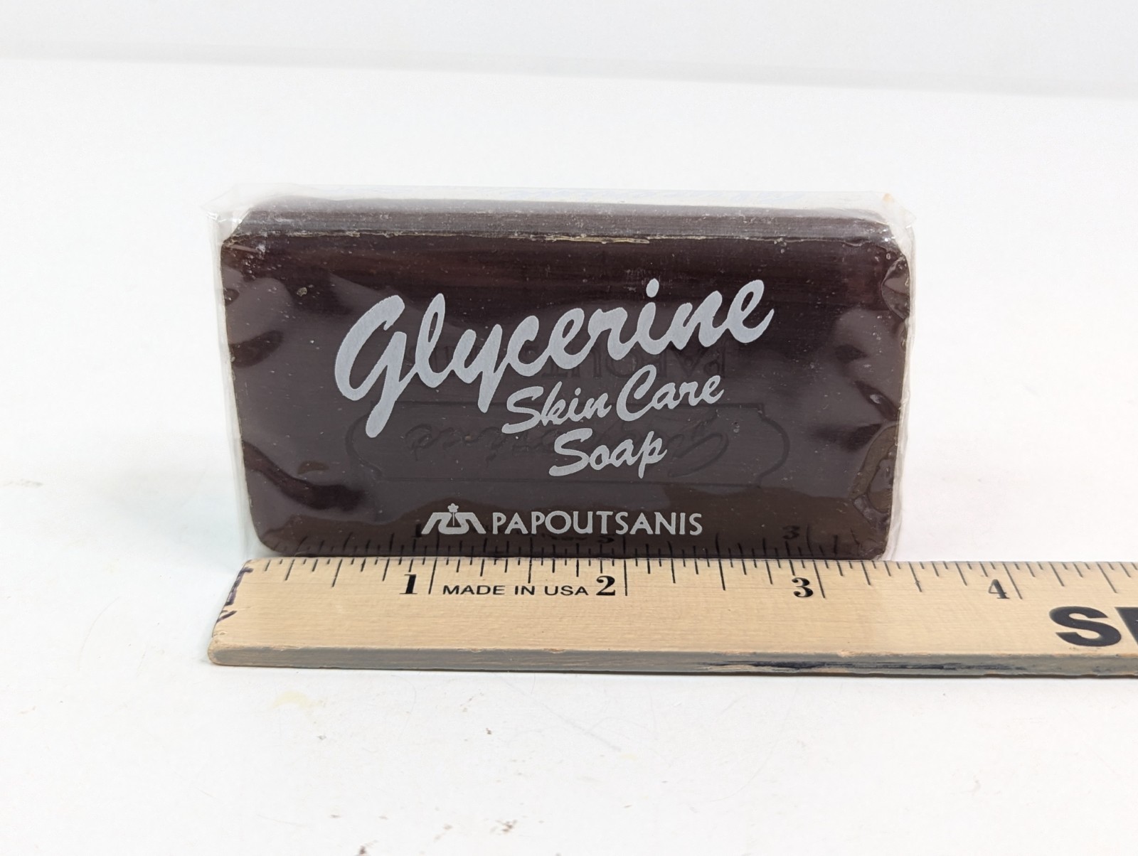 Glycerine Skin Care Bar Soap Greece Papoutsanis 3.5 oz 100 grams New