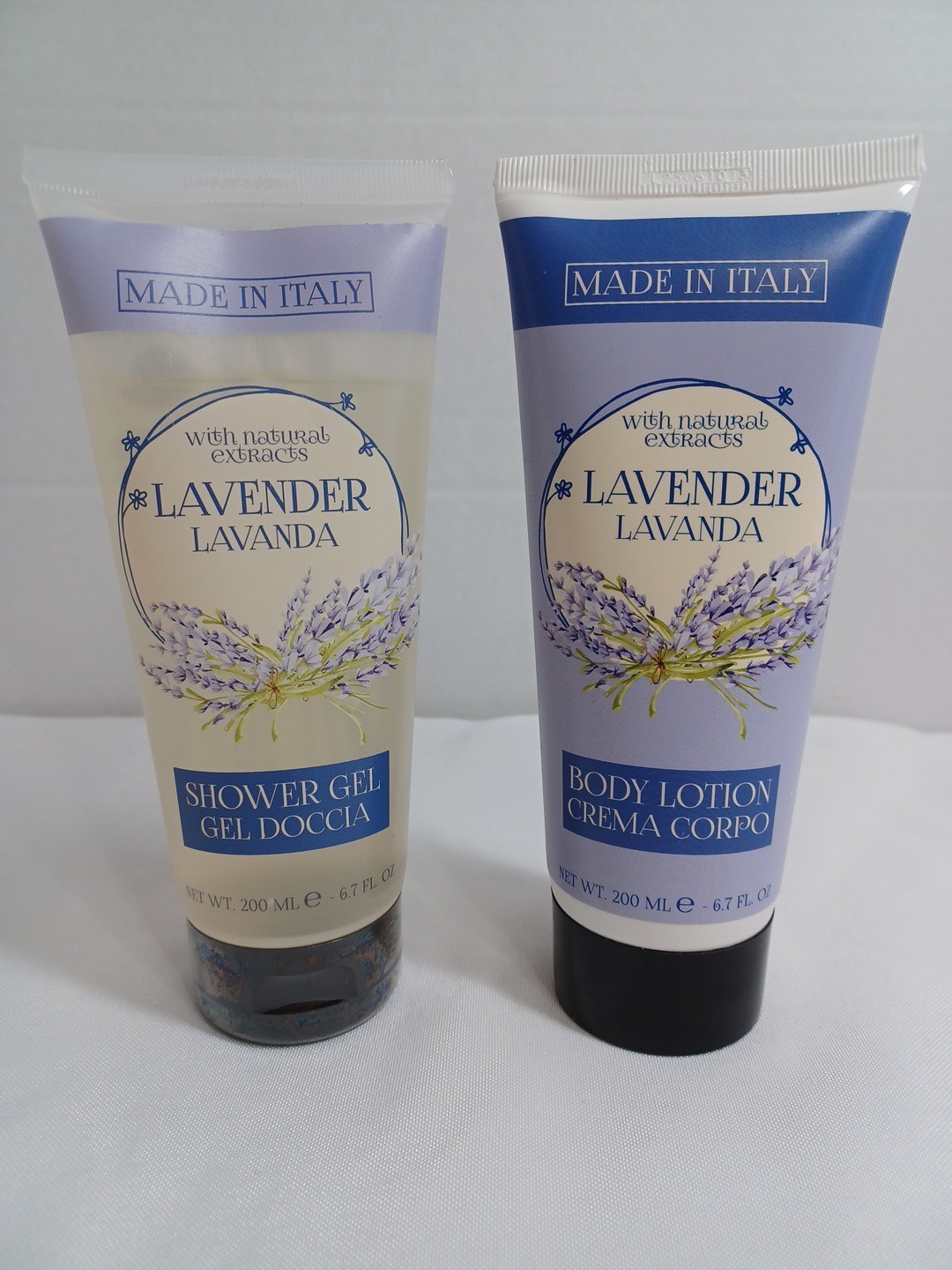 Saponerie Mario Fissi Made In Italy LAVENDER LAVANDA Shower Gel & Lotion Set