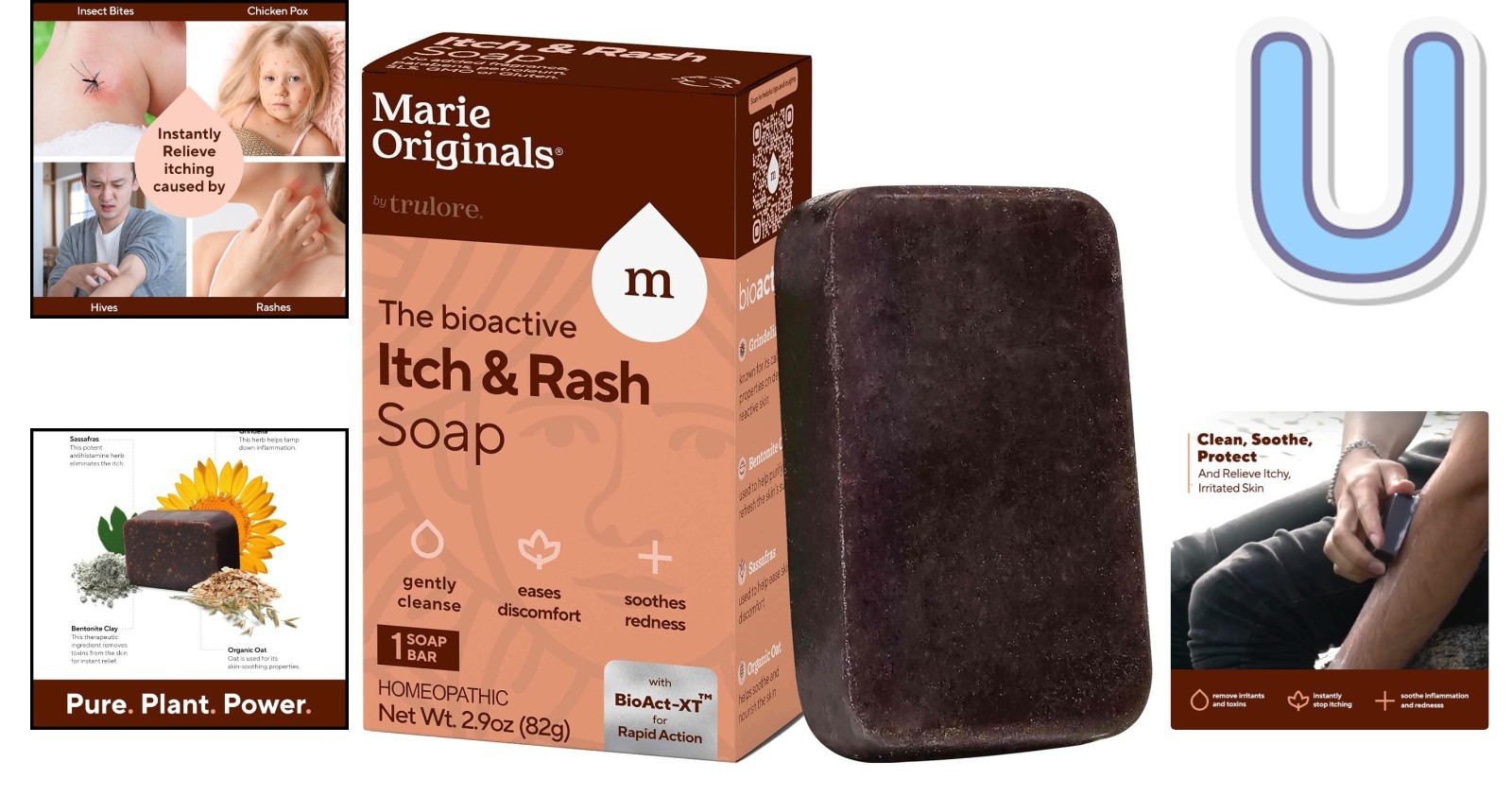 Handcrafted Itch Relief Soap Bar – Natural, Gluten-Free, and Cruelty-Free, 2.9oz