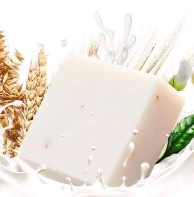 3 Pcs Jam Rice Milk Soap Bar Original Handmade Thailand) 65 g