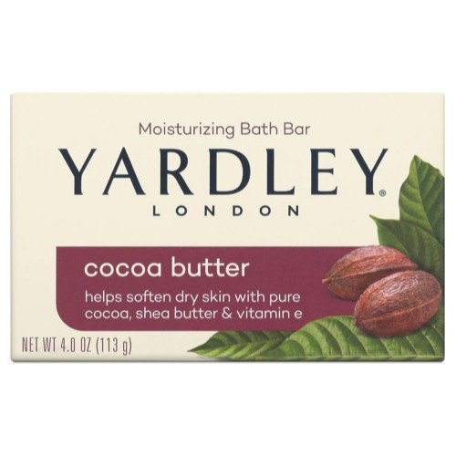 Yardley London Cocoa Butter Softens Skin Naturally Moisturizing Bath Bar 4.0 Oz