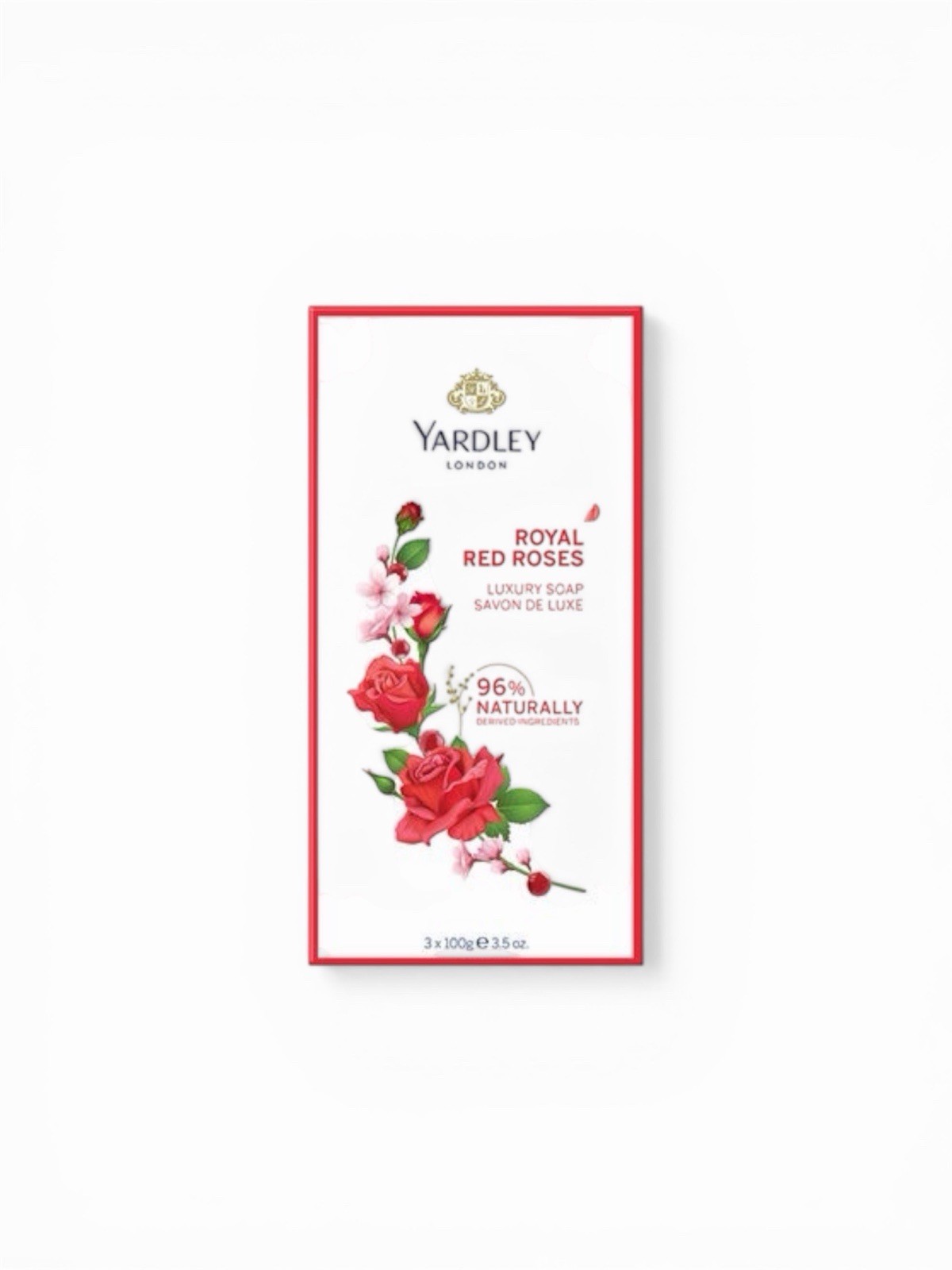 Yardley Royal Red Roses Luxury Soap 3 Pieces