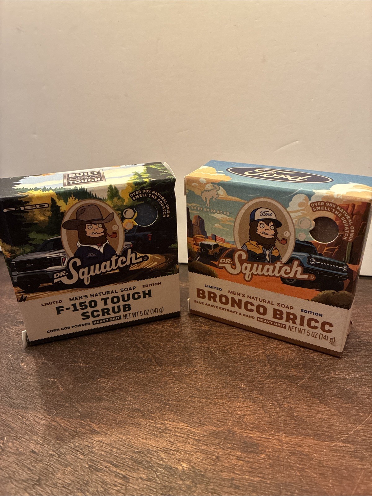 Dr. Squatch Ford Limited Edition Soaps F-150 Tough Scrub & Bronco Bricc 5oz