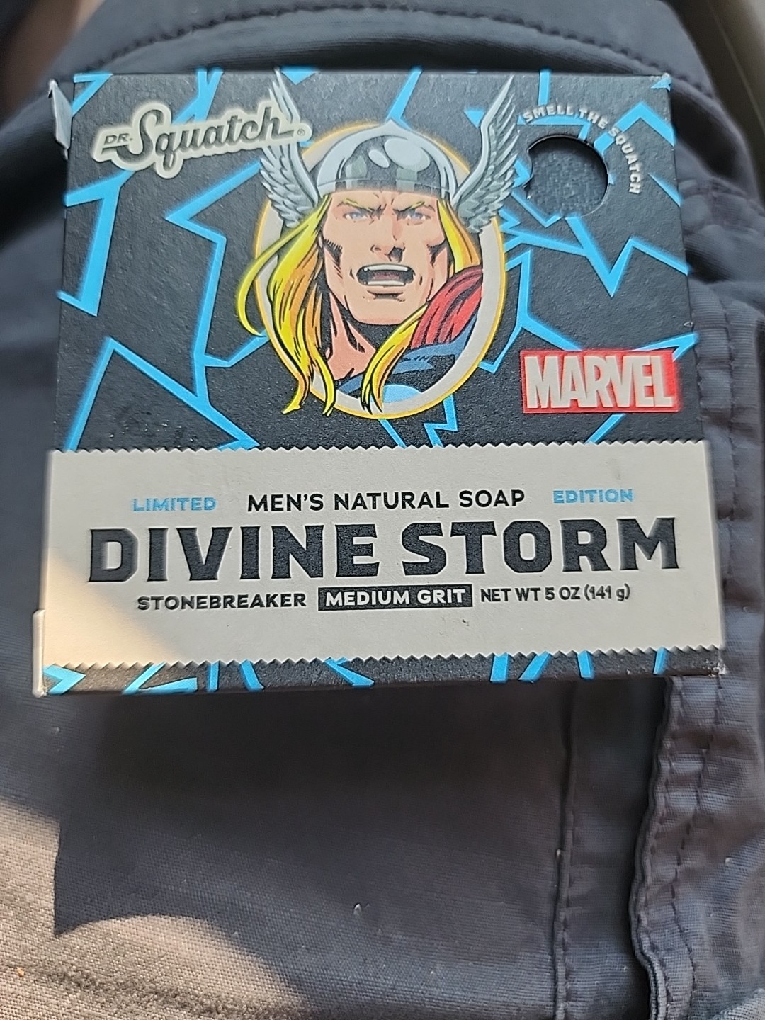 Dr. Squatch Limited Edition DIVINE STORM Natural Soap Bar MARVEL THOR