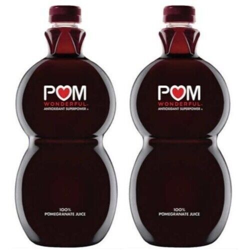 2 Bottles 100% POM Pomegranate Juice, 64 Fl Oz Each
