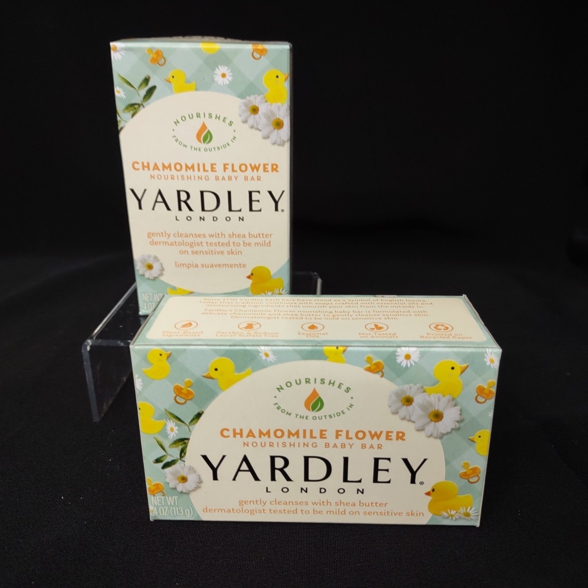 Yardley Baby Soap Chamomile London 2 packs 4 oz Each Bath Bar