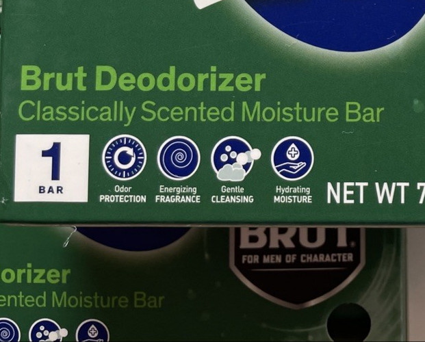 5 Zest Brut Deodorizer Classically Scented Moisture Bar Soap 7.05 oz. each