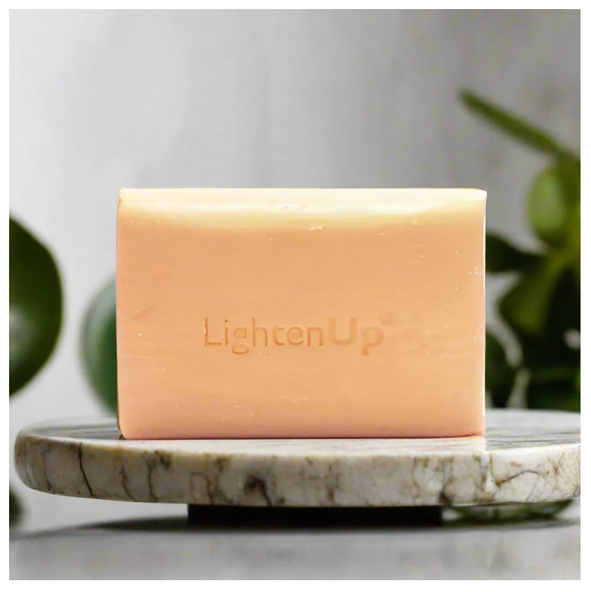 LightenUP Gold Anti-Aging Cleansing Bar 200g 7oz w/Free Nail File