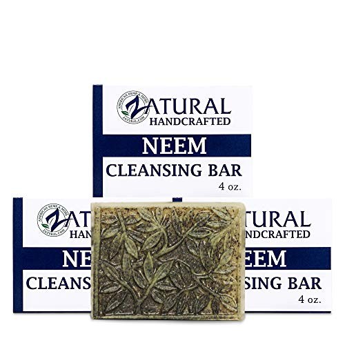 Neem Cleansing Bar – 100% Plant-Based Neem Oil Soap for 4 Ounce (Pack of 3)