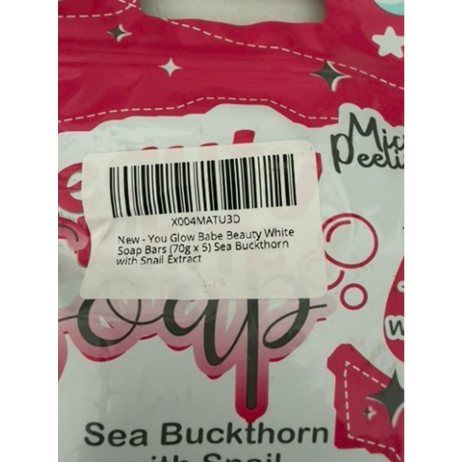 You Glow Babe Sea Buckhorn with Snail Extract soap 5 pc x70g