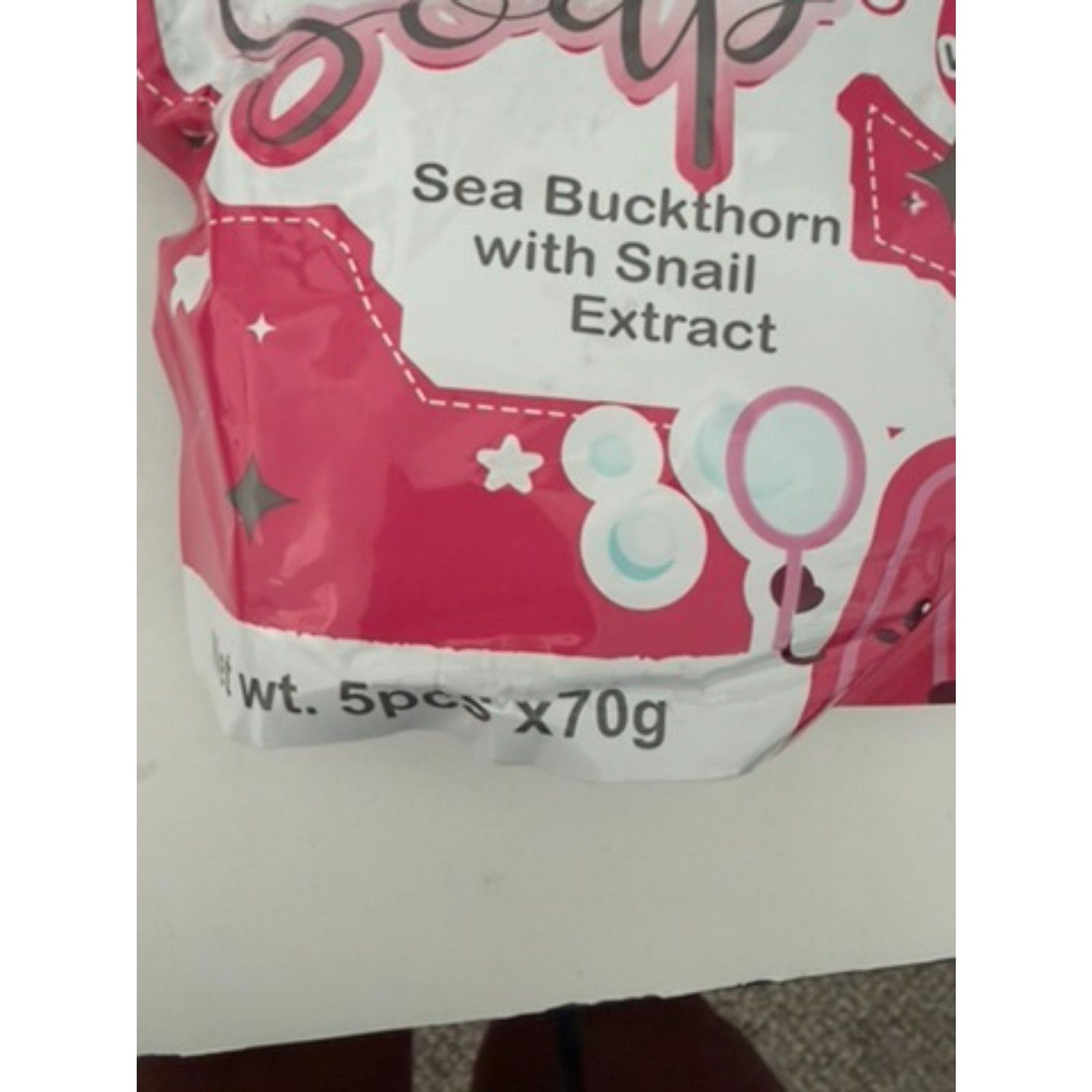 You Glow Babe Sea Buckhorn with Snail Extract soap 5 pc x70g