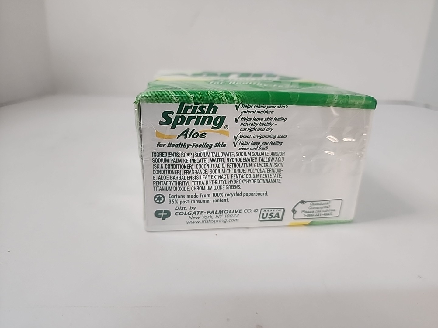 Vintage Irish Spring Aloe Deodorant Soap – 3-Pack 4.5 oz Bars Sealed NOS