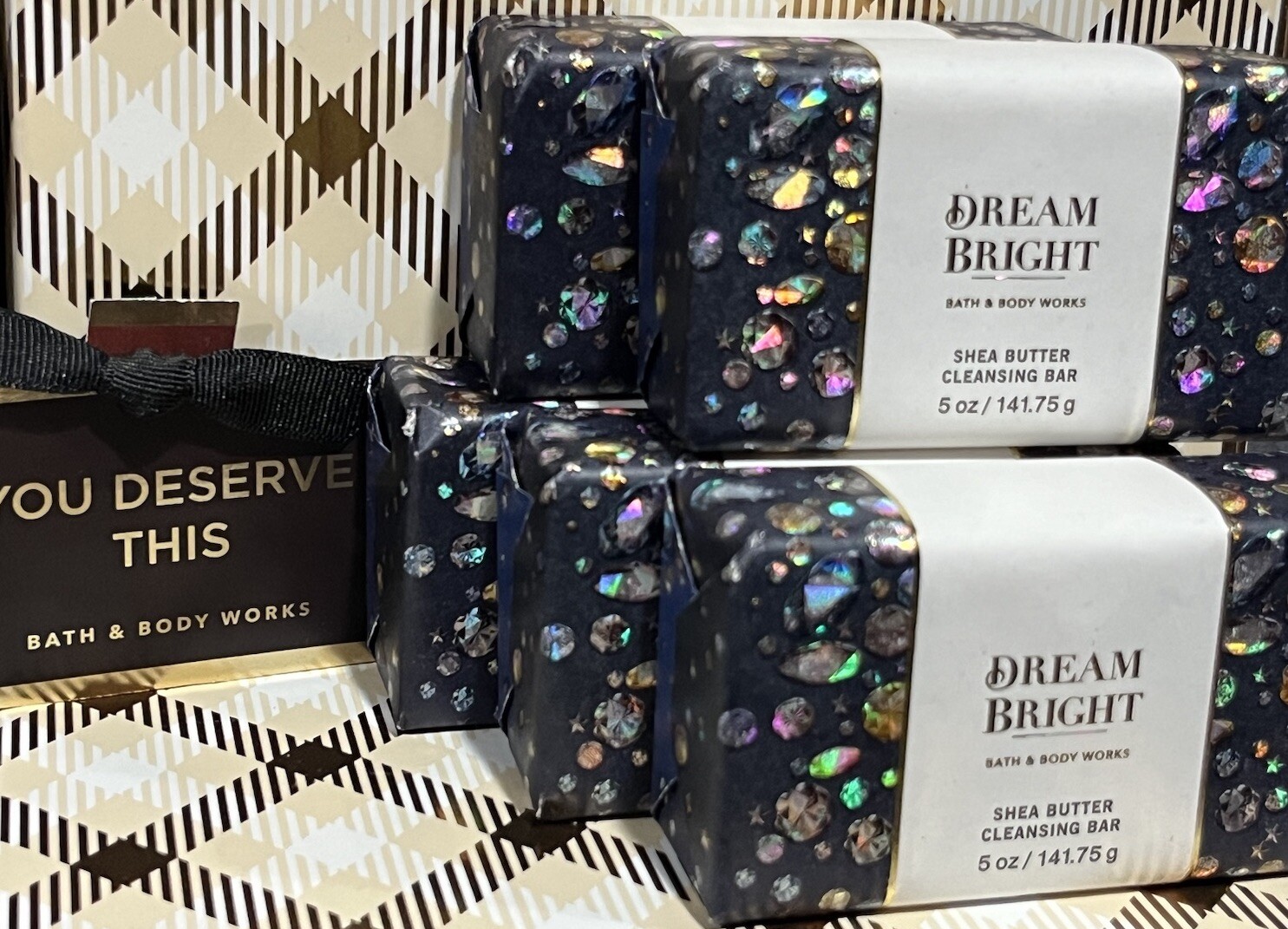 X5 Lot DREAM BRIGHT Bath & Body Works Bar Shea Butter Cleansing Scented Soap