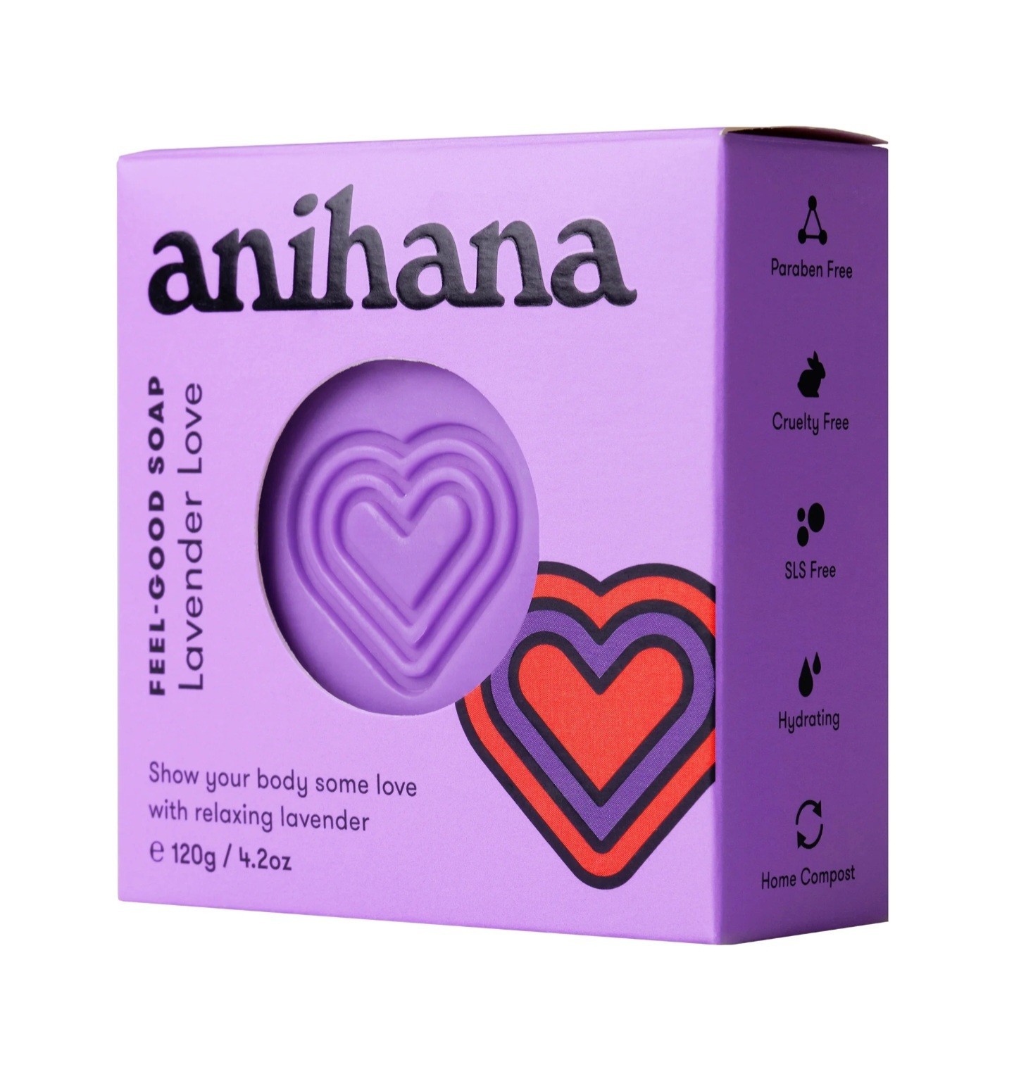 Anihana New Zealand Feel-Good Soap Lavender Love 4.2 Oz Hydrating Free Shipping