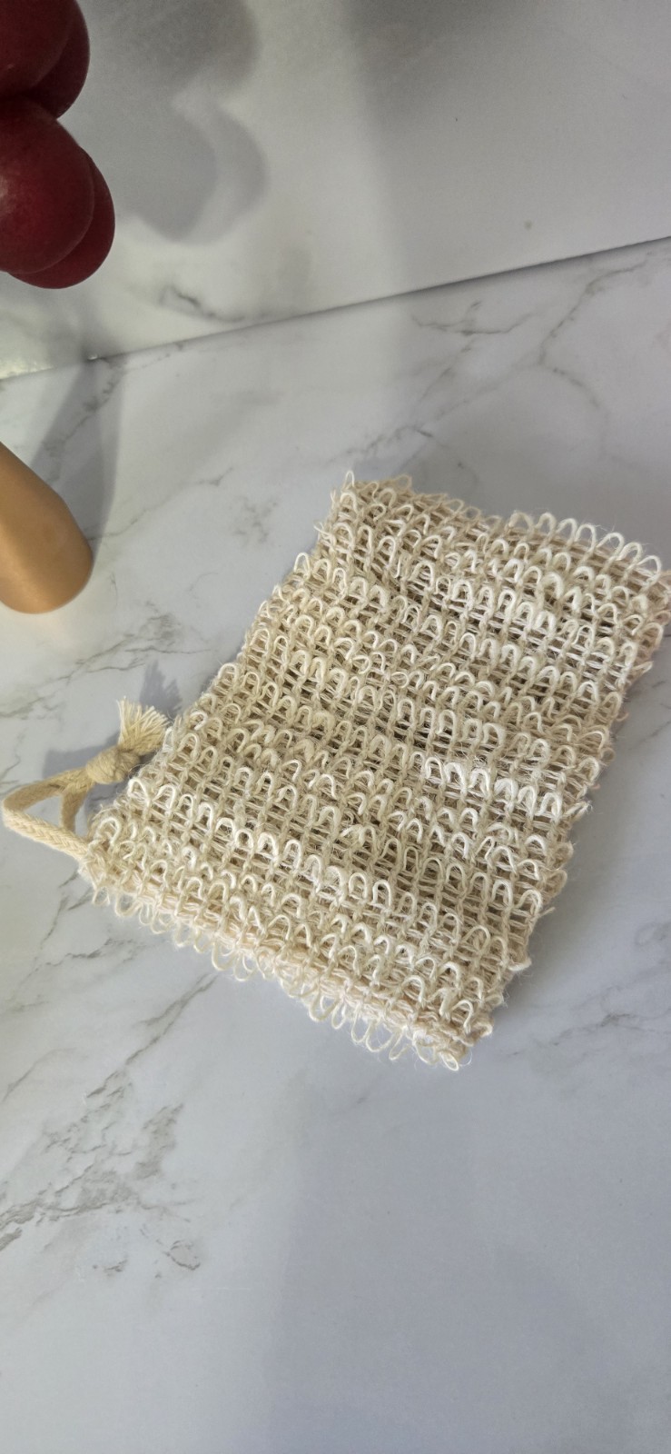 Handmade Rice Soap Gift Set – with Bamboo Soap Dish & Exfoliating Soap Saver Bag