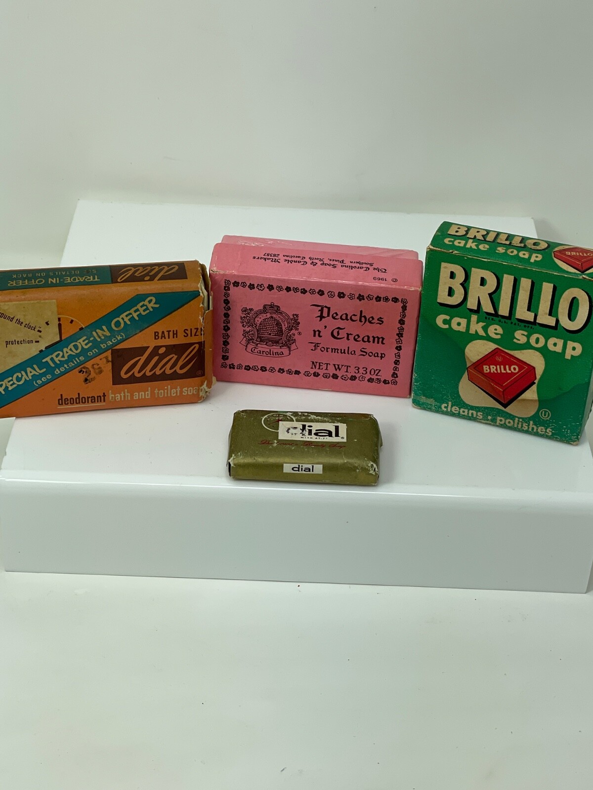 VTG. Bar Soap Lot of 4 Bars 2 Dial Brillo Carolina