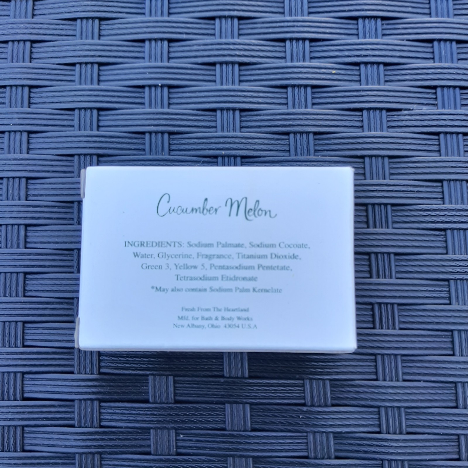 Bath & Body Works Cucumber Melon Moisture Rich Cleansing Bars 1.5oz NOS Lot of 2
