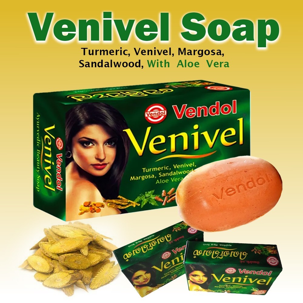 Vendol Venivel Ayurvedic Herbal Natural Germ Killing Deep Cleansing Beauty Soap