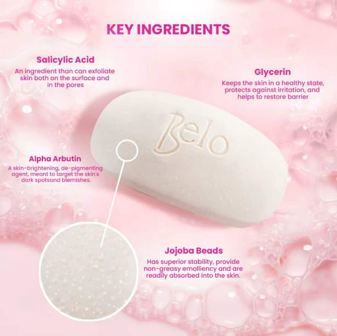 3-PC Belo Essentials Smoothening Whitening Body Bar 90g