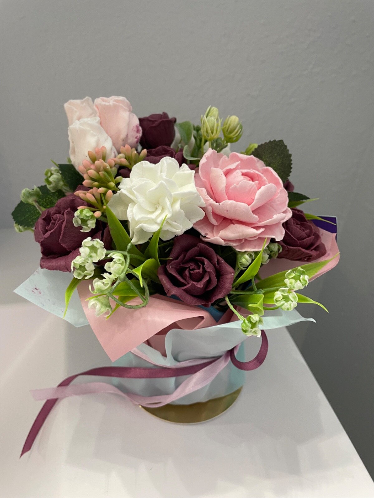 Hand made soap, flowers soap bouquet roses , soap gift hand made Ukraine