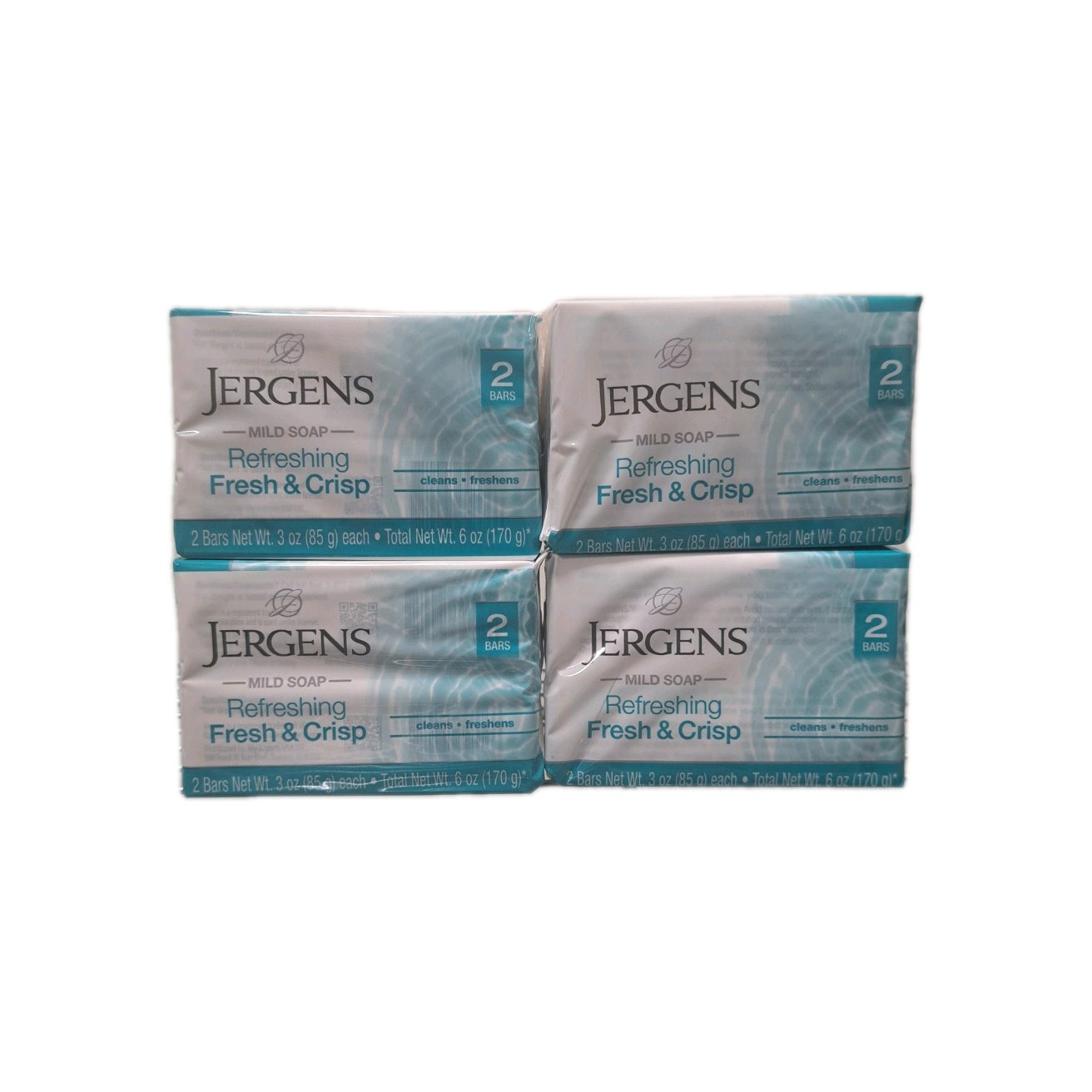 Jergens Refreshing Fresh and Crisp Bar Soap 8 bars