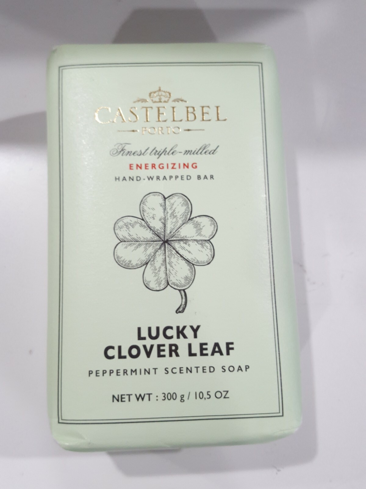 Castelbel Porto Lucky Clover Peppermint Scented Energizing Soap 10.5 Oz