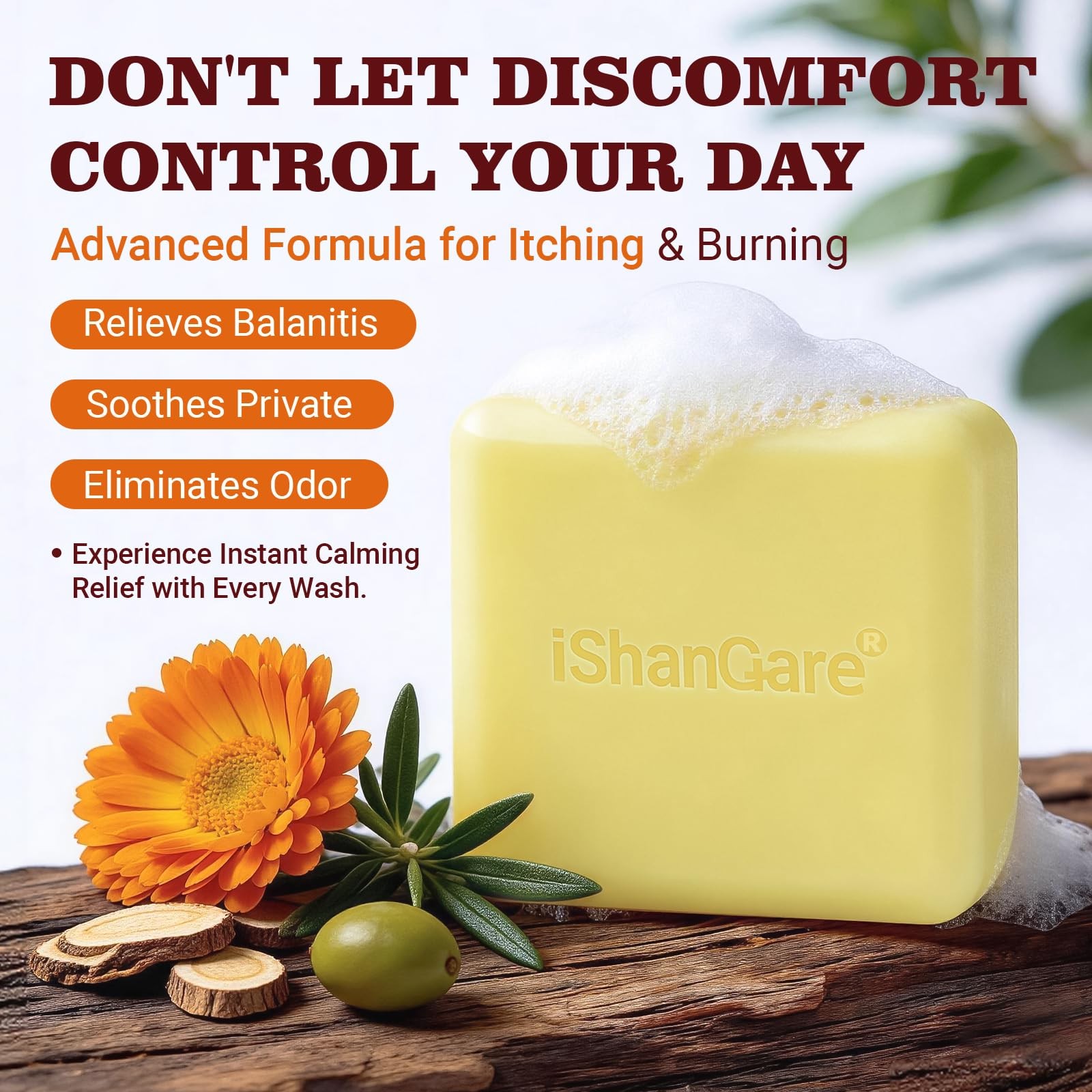 Balanitis Soap & Antifungal Body Wash Bar – Fast from Jock Itch, Redness & Od…