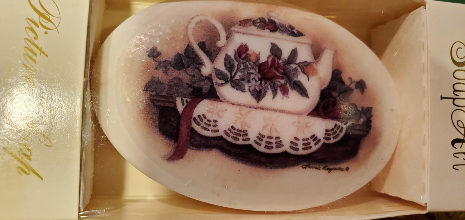 Lasting Impressions Art Soap Purple Teapot Decorative Soap 3.0 oz