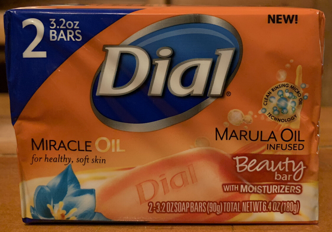 Lot 6 Dial Miracle Marula Oil Glycerin Beauty Bar Soap 3.2 oz/2 pk 12 bars total