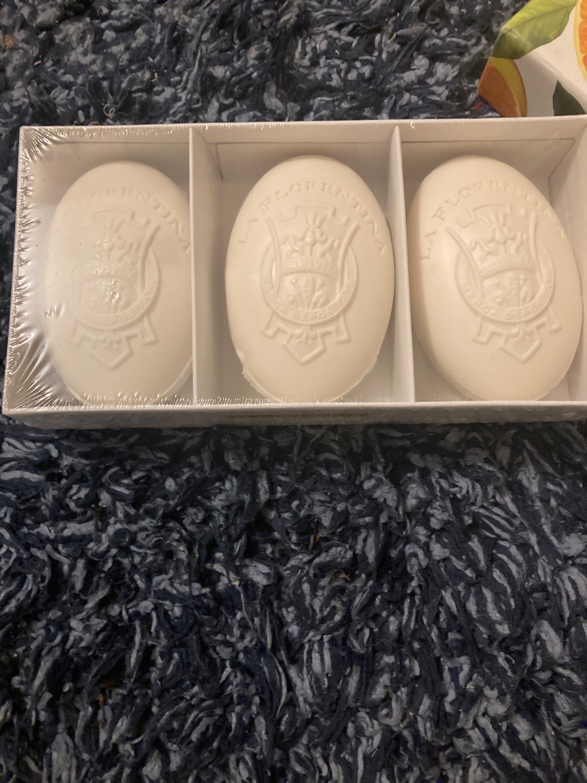 La Florentina Hand Soap Set Boboli Citrus 3 Oval Bars From Italy Gift Box NIB