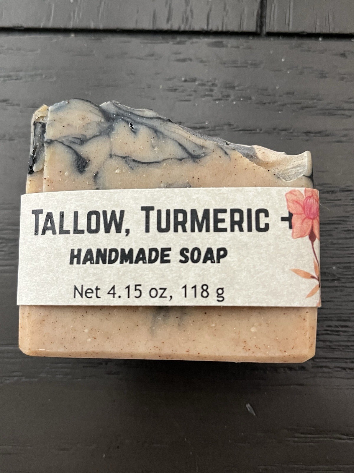 Handmade Soap Bar – about 4.5 ounces, 120 grams – No artificial color/fragrance