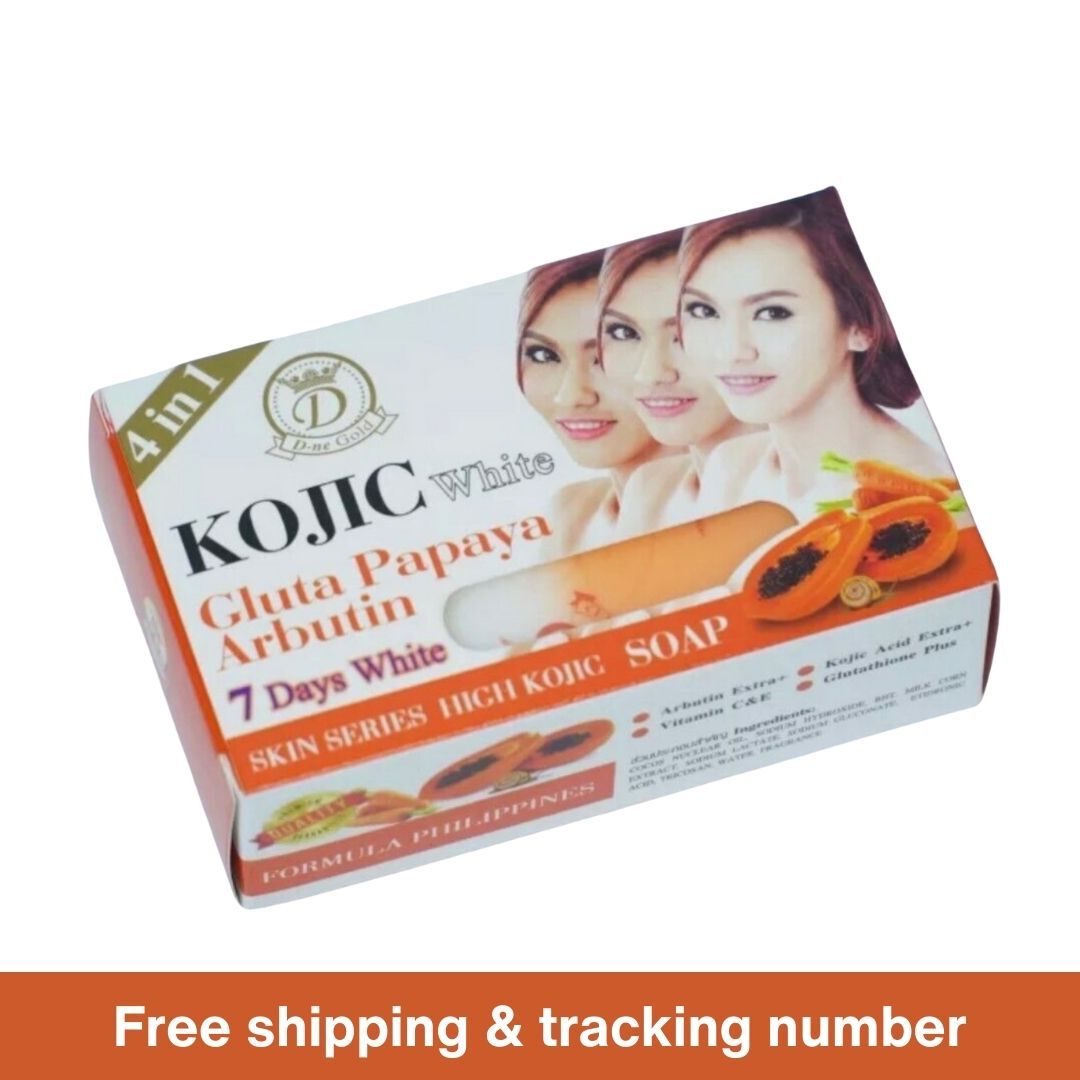 2×160 g. Kojic Gluta Papaya Arbutin Body Lightening Soap Clear Spot Authentic