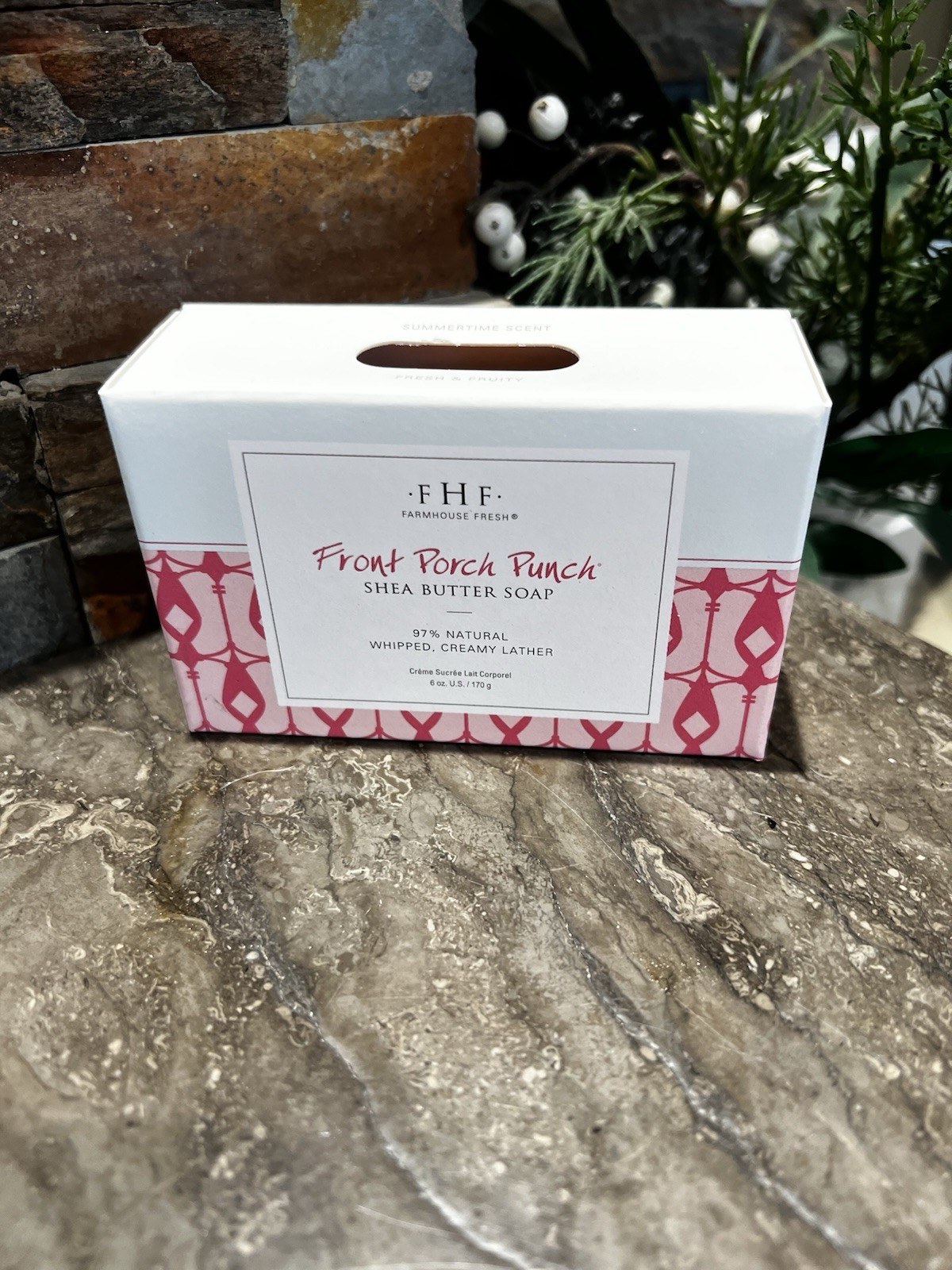 FHF Farmhouse Fresh Front Porch Punch Shea Butter 6 oz Bar Soap