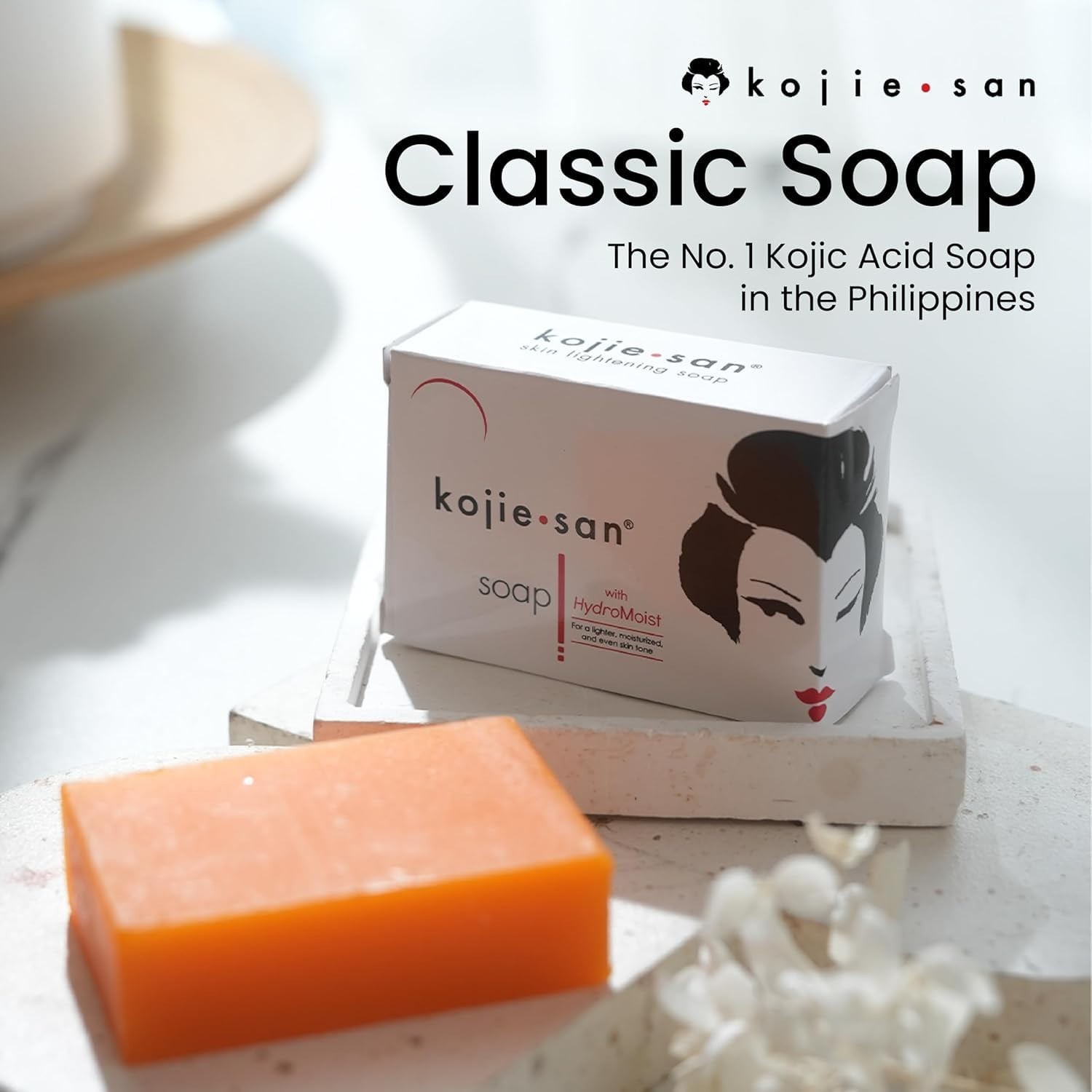 Radiant Skin Bar: Kojic Acid Soap with Coconut & Tea Tree Oil, 3x65g