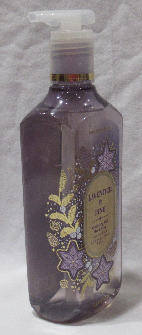 Bath & Body Works Cleansing Gel Hand Soap Lot Set of 2 LAVENDER & PINE