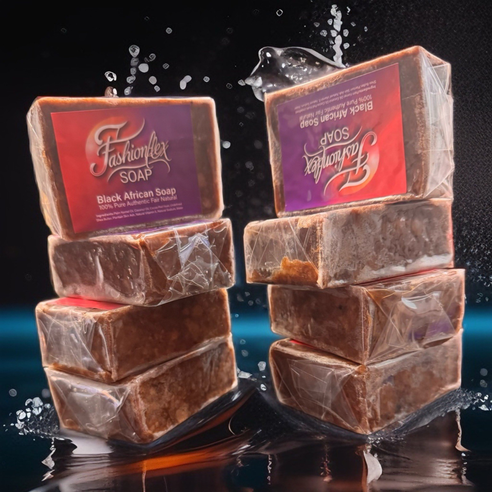 Raw African BLACK SOAP Organic Unrefined From GHANA Premium Quality 100g