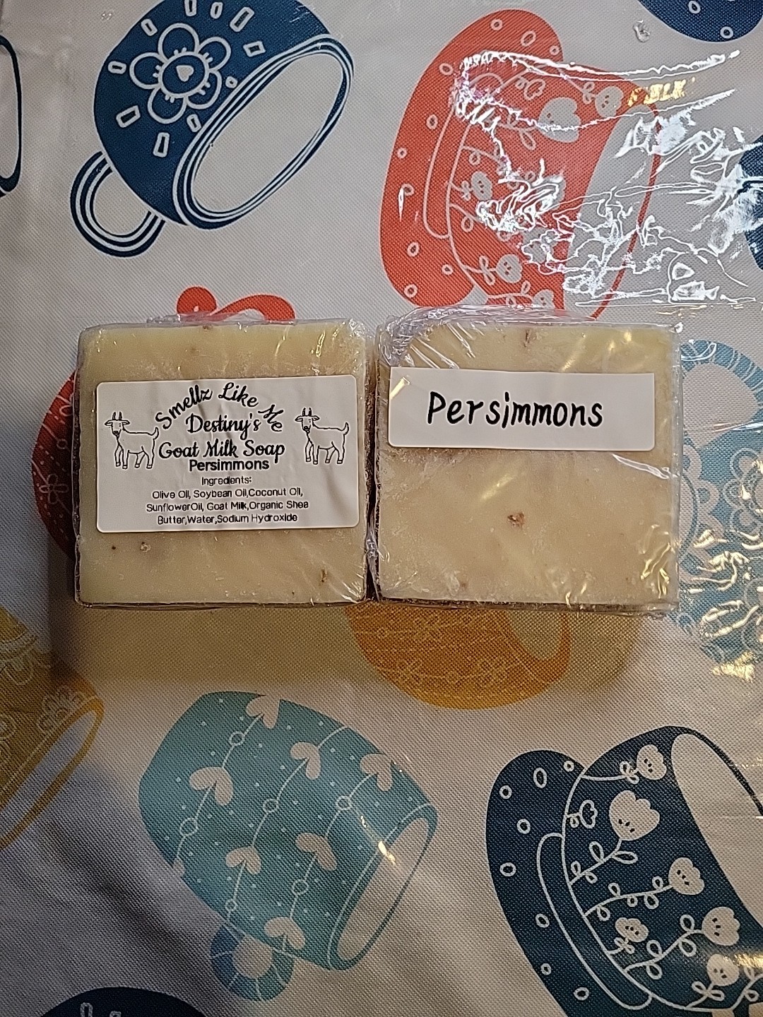 Homemade Goat Milk Soap Persimmons