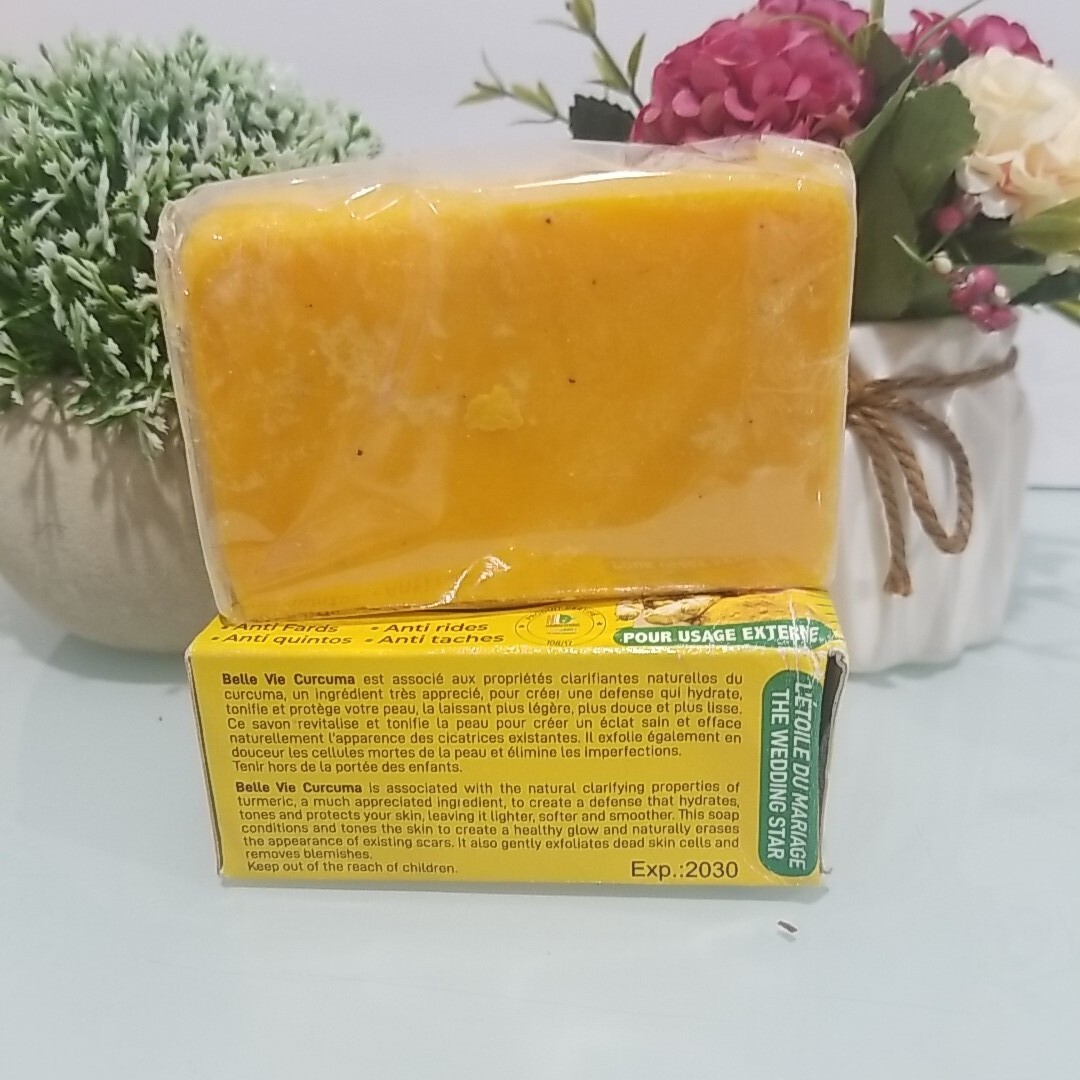 6X Belle Vie Rich Turmeric Soap Curcuma Extract 225g 💯% AUTHENTIC (Lot Of 6)